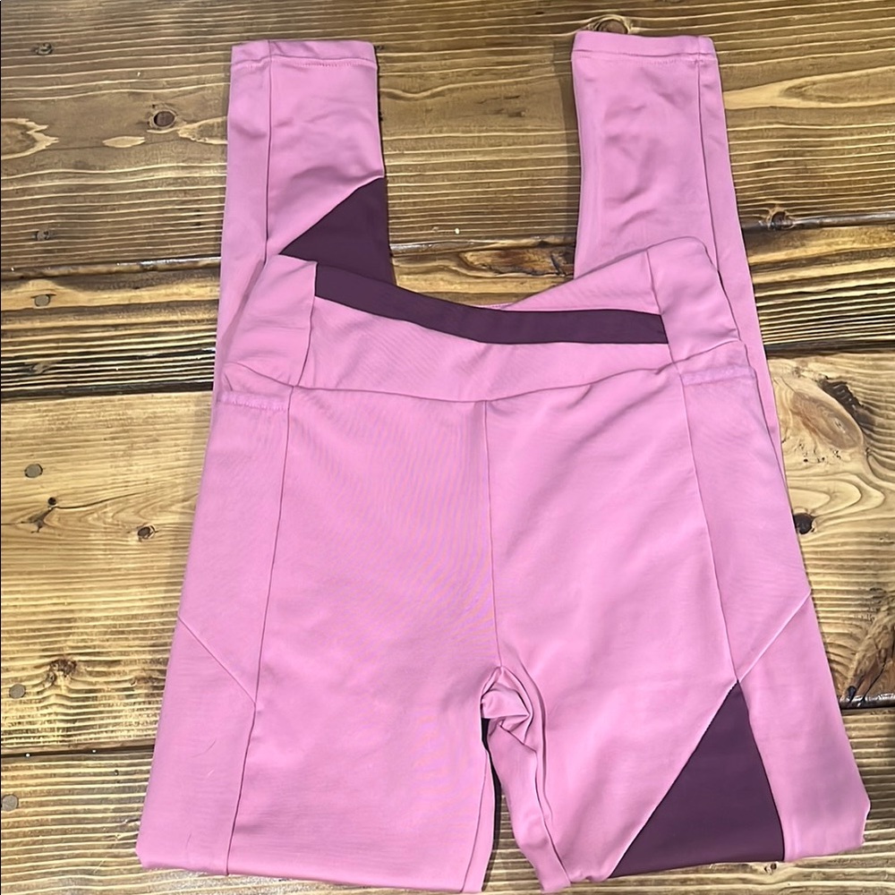 Gymshark Cross-Over Color Block High-Waist Leggings w/ pockets - size small
